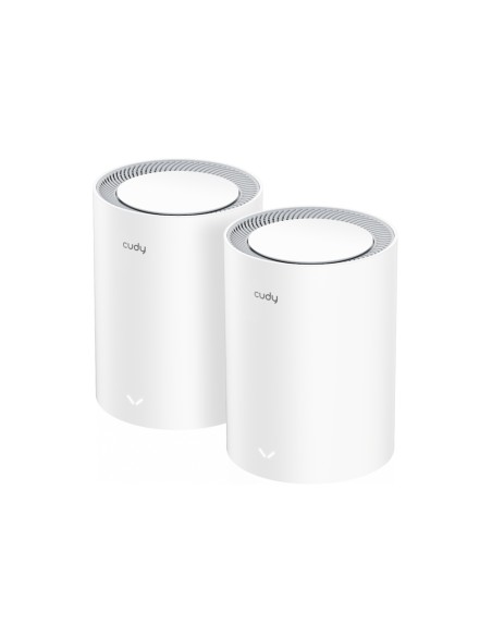 M3000 2-PACK sistema Wi-Fi Mesh (Wi-Fi en malla) Doble banda (2,4 GHz / 5 GHz) Wi-Fi 6 (802.11ax) Gris, Blanco 1 Interno