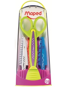 601005 tijera de escritorio y manualidades Tijeras de manualidades Corte con forma Multicolor