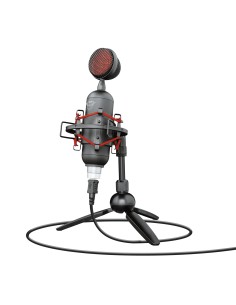 GXT 244 Buzz Negro, Rojo Micrófono para PC