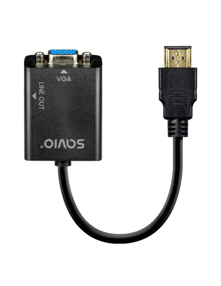 AK-76 adaptador de cable de vídeo Negro