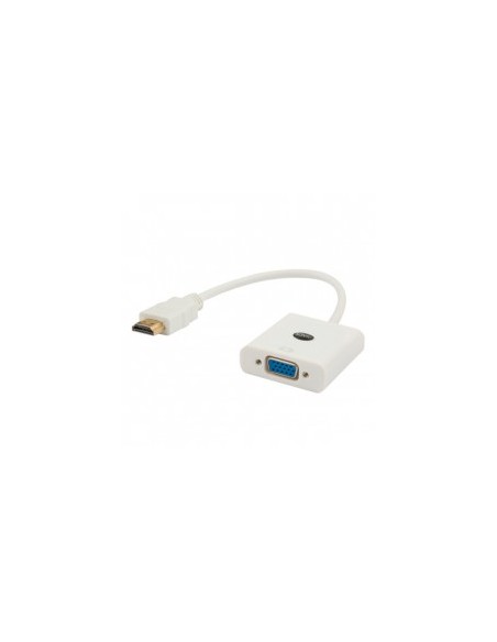 CL-27B adaptador de cable de vídeo 0,1 m HDMI tipo A (Estándar) VGA (D-Sub) Blanco