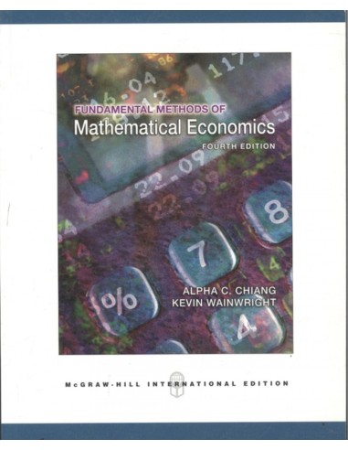 Fundamental Methods of Mathematical Economics