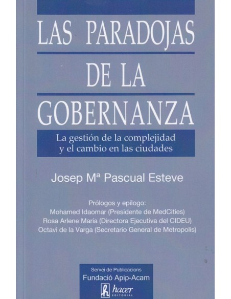 PARADOJAS DE LA GOBERNANZA LAS