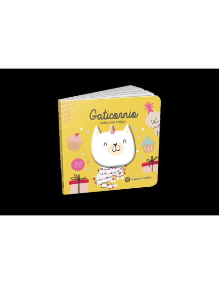 Gaticornio festeja con amigos Amigos Squishy 