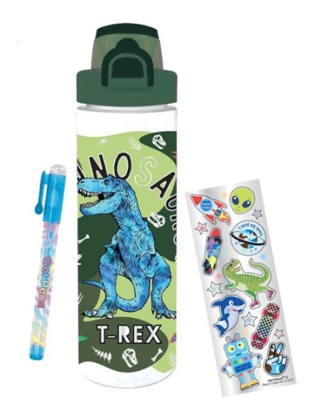 VASO DINO CON ACCESORIOS PARA COLOREAR
