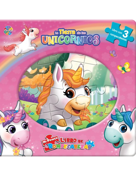 La tierra de los unicornioslibro3 puzzles