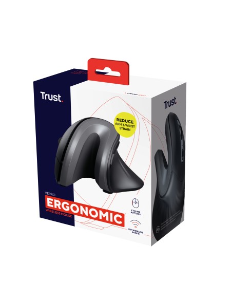 Verro ratón mano derecha RF inalámbrico Óptico 1600 DPI Verro ratón mano derecha RF inalámbrico Óptico 1600 DPI