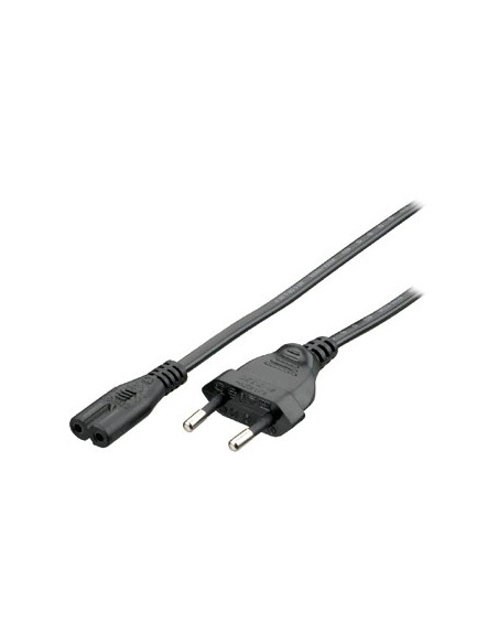112160 Negro 1,8 m C7 acoplador CEE7/16