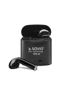 TWS-02 auricular y casco Auriculares Inalámbrico Dentro de oído Llamadas/Música Bluetooth Negro