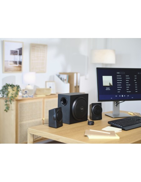 Yuri conjunto de altavoces 60 W Universal Negro 2.1 canales De 1 vía 15 W