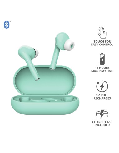 Nika Auriculares True Wireless Stereo (TWS) Dentro de oído Llamadas/Música Bluetooth Turquesa