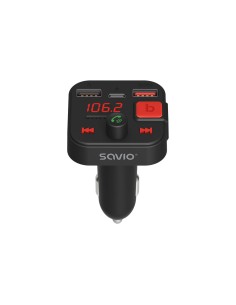 TR-15 Transmiter FM z Bluetooth 87,6 - 107,9 MHz Bluetooth/USB Negro