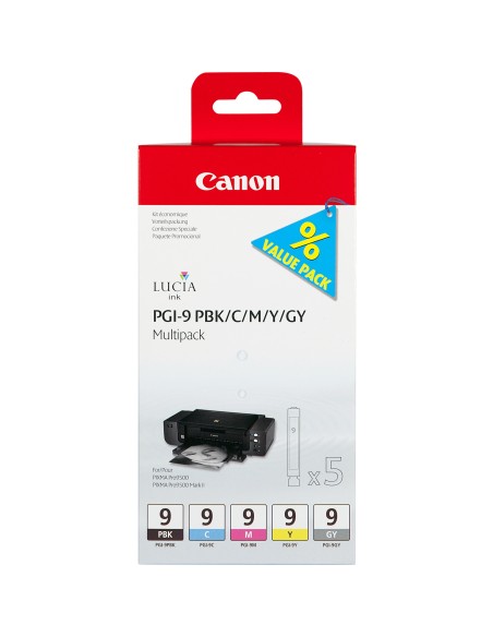 1034B013 cartucho de tinta 5 pieza(s) Original Rendimiento estándar Cian, Gris, Magenta, Foto negro, Amarillo