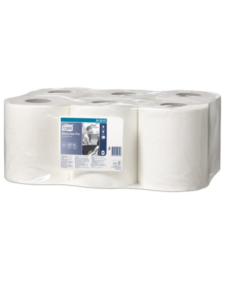 TORK ROLLO PAPEL DE SECADO EXTRA 2 CAPAS 120M X 20,5CM GOFRADO BLANCO -PACK 6U-