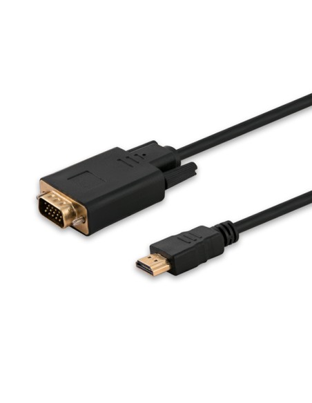 CL-103 adaptador de cable de vídeo 1,8 m HDMI tipo A (Estándar) VGA (D-Sub) Negro