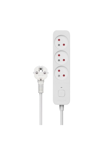 Surge Protective 3-socket power strip 1.5m white LZ-07 3 salidas AC Tipo F 1,5 m Blanco