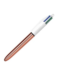 BOLÍGRAFO 4 COLORES CUERPO ORO ROSA BIC - 1 unidad - 951737