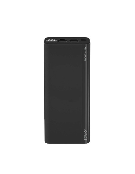 power bank BA-05 20000 mAh czarny Polímero de litio Negro