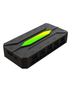 X-FHUB10 controlador de velocidad de ventilador 10 canales Negro