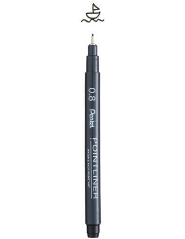 ROTUL.PENTEL CALIBRADO POINTLINER 0,8