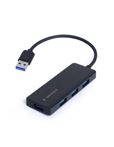 UHB-U3P4-03 base para portátil y replicador de puertos Alámbrico USB 3.2 Gen 1 (3.1 Gen 1) Type-A Negro