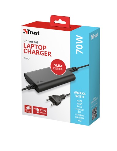 Simo Portátil Negro Corriente alterna Interior