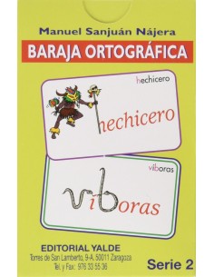 BARAJA ORTOGRAFICA 25 12 ANOS 33 CARTAS