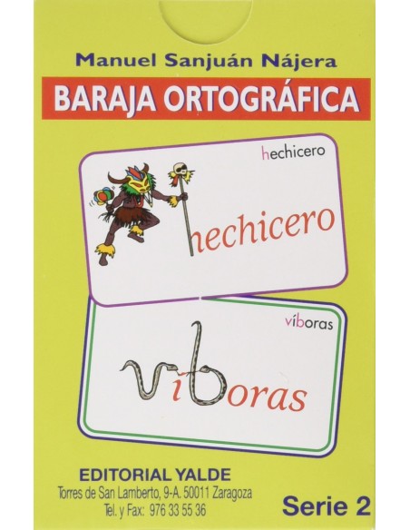 BARAJA ORTOGRAFICA 25 12 ANOS 33 CARTAS