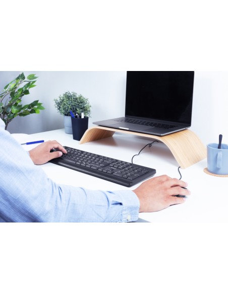 Primo teclado Ratón incluido USB QWERTY Español Negro