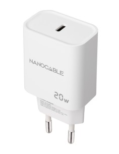 Cargador USB-C PD 20W, Blanco