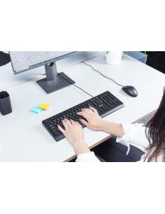 TK-150 teclado USB QWERTY Español Negro 2