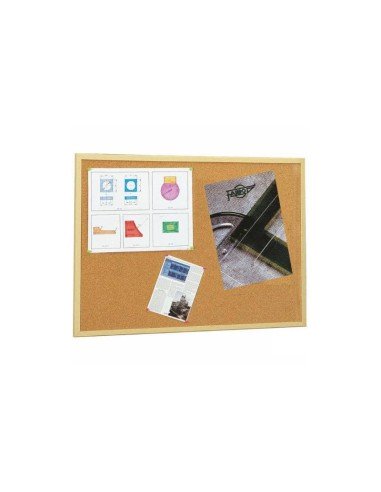 607-1 tablón de anuncio Tablón de anuncios fijo Madera Corcho