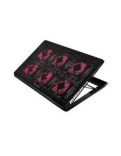 Laptop cooling pad 6 backlit fans 2000 RPM COS-01 almohadilla fría 43,9 cm (17.3") Negro, Rojo