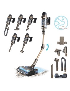 Conga Rockstar 12500 Stellar AquaPet Flex Aspiradora escoba Batería Seca y húmeda HEPA Sin bolsa 650 W Antracita 4000 Ah