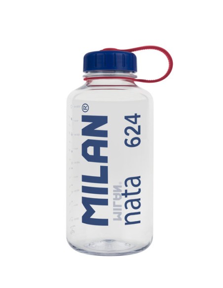 Botella de tritan 1l milan nata 624 transparente