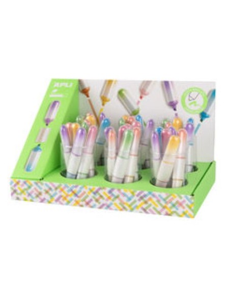 Exp 36 mini subrayadores dual colores surtidos