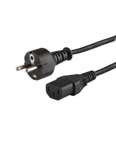 CL-89 cable de transmisión Negro 1,2 m IEC C13 IEC Type E (3.4 mm, 3.1 mm)