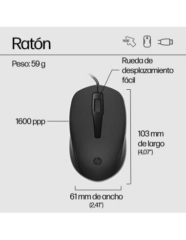 Teclado y ratón con cable 150