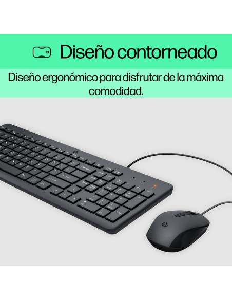 Teclado y ratón con cable 150