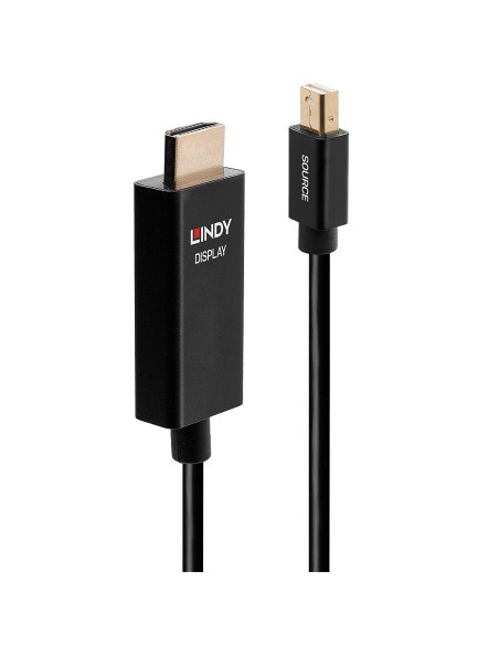 40922 adaptador de cable de vídeo 2 m Mini DisplayPort HDMI tipo A (Estándar) Negro