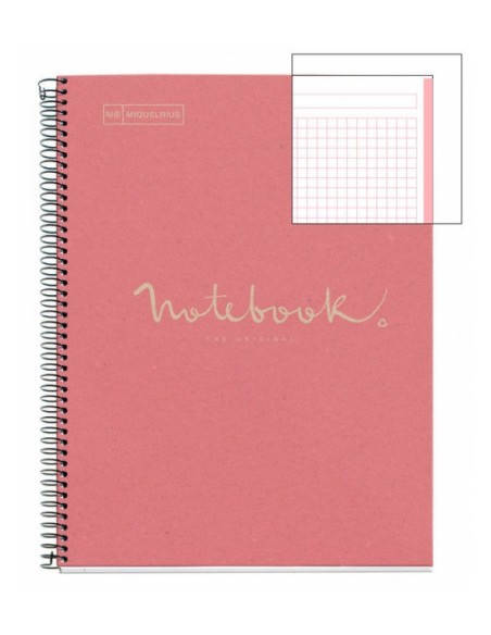 CUADERNO 100% RECICLADO NB-1 A4 80HOJAS ECOROSA EMOTIONS MIQUELRIUS 6093