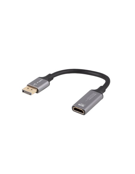AD-DP-HD-02 adaptador de cable de vídeo 0,2 m DisplayPort HDMI Plata