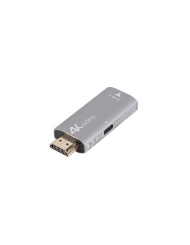 AD-HD-DP-01 adaptador de cable de vídeo 0 m HDMI tipo A (Estándar) DisplayPort Plata