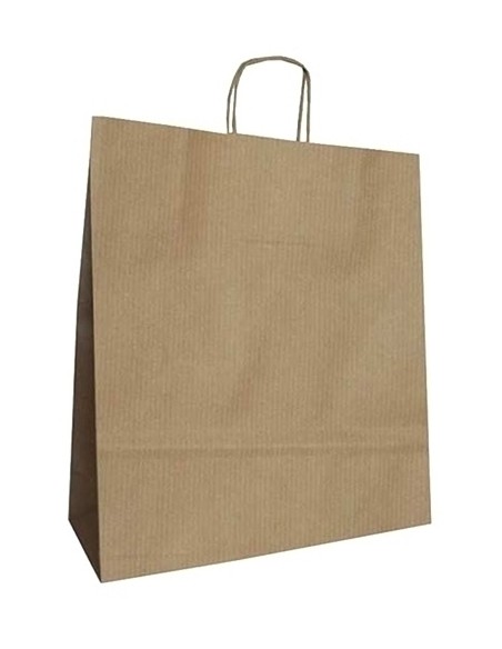 BOLSA PAPEL KRAFT LISO 24x32 CRUD P/50