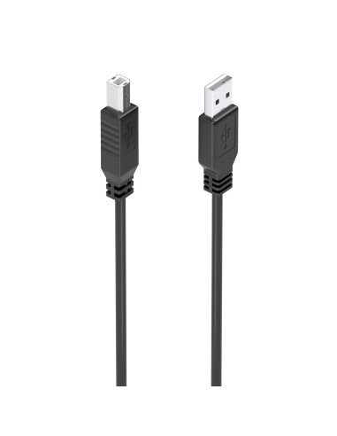 Cable USB 2.0 con Amplificador, Tipo A/M-B/M, Negro, 15m