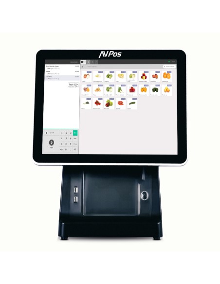 AVP-K6000B-I5-8128P Terminal Punto Venta (TPV) 38,1 cm (15") 1024 x 768 Pixeles Pantalla táctil