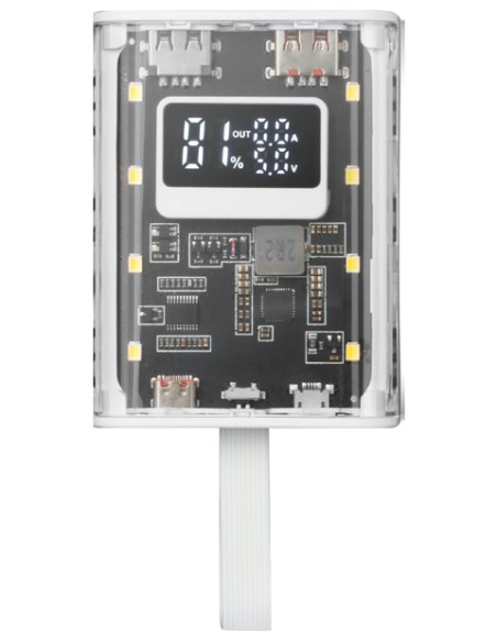 MPK-10K, Power Bank Compacta 22.5W, Carga Rápida QC3.0 & PD3.0 10000mAh, Monitorización Inteligente de Batería con Carga Múltipl