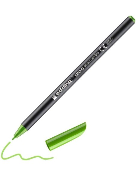 c 10 rotulador edding 1200 verde claro 11 punta de fibra