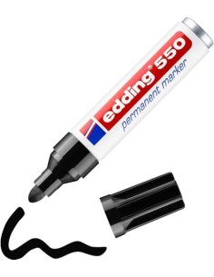 C 10 ROTULADOR EDDING 550 NEGRO MARCADOR PERMANENTE
