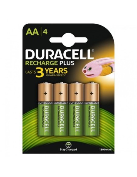 BLISTER 4 PILAS DURACELL PLUS RECARGABLE HR06 AA
